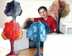 Isy Mekler with his Giving Trees